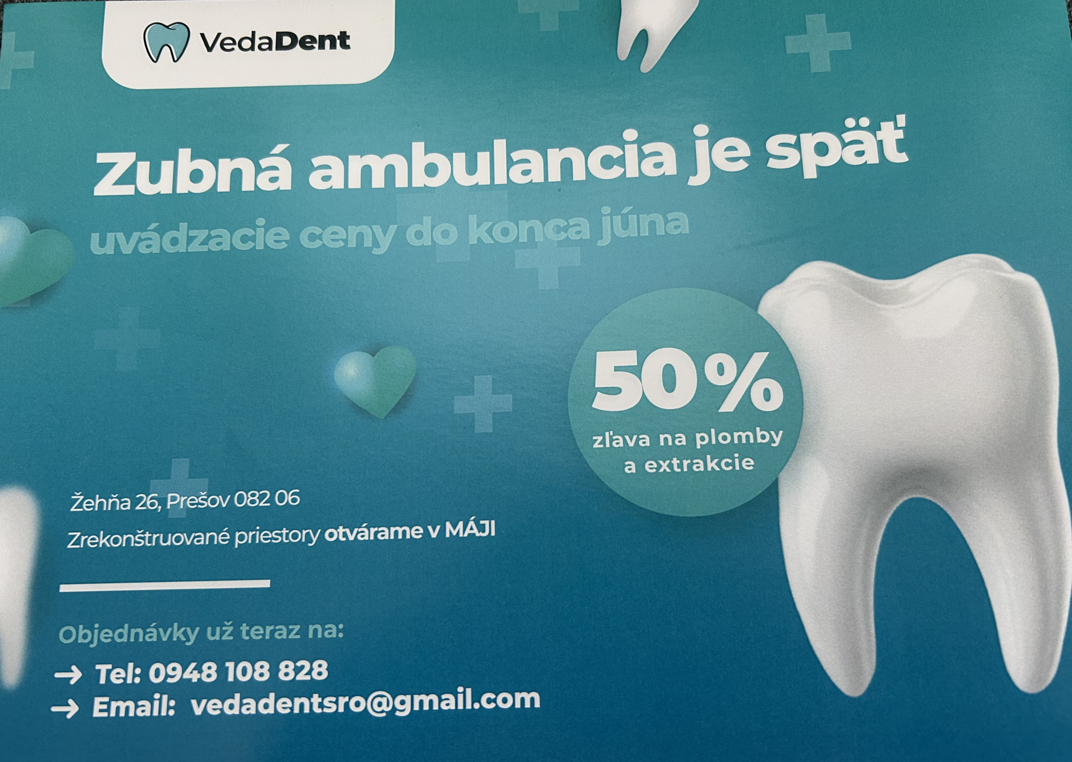 Fotka - Zubná ambulancia v obci Žehňa je späť
