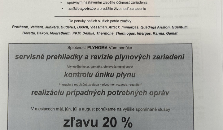 Fotka - Ponuka servisných prehliadok a revízie plynových zariadení 