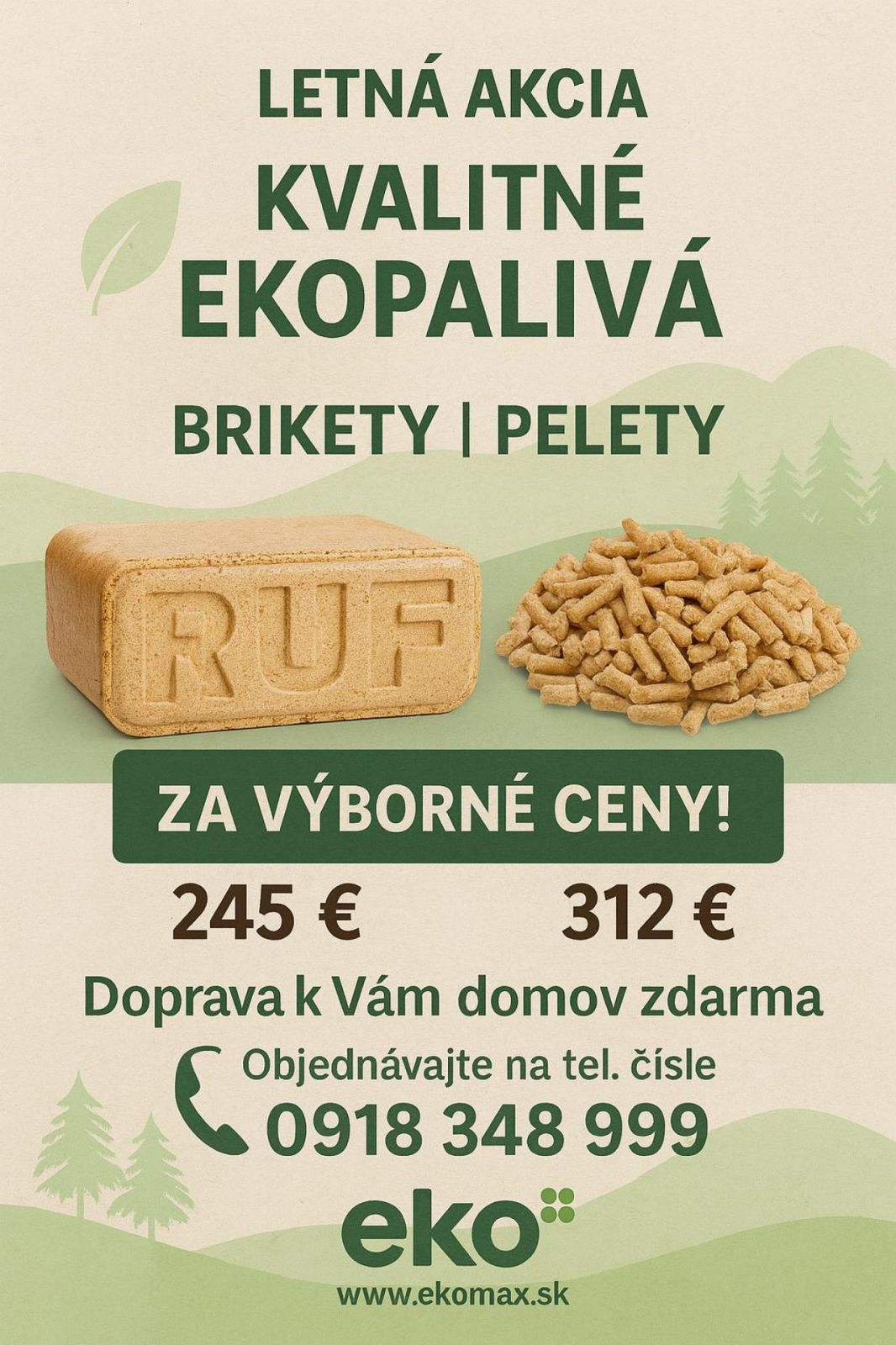 Fotka - Ponuka spoločnosti EkoEnergia Palivá, s.r.o.