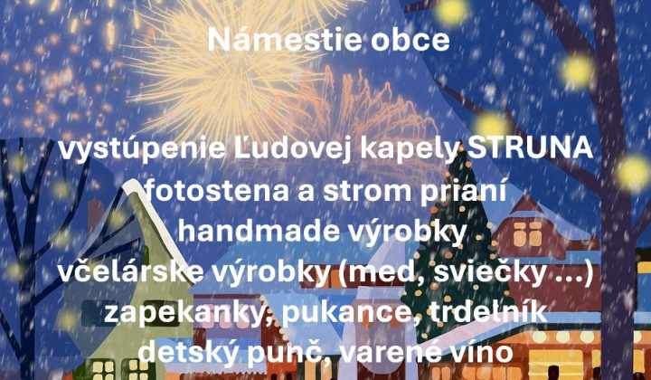 Fotka - Vianočné trhy 20.12.2025 o 15.00 hod.